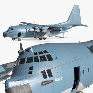 MC 130E Special Operations Transport Aircraft 3D model