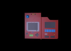 pokedex pokemon 3d c4d