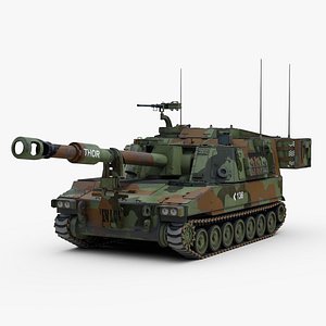 3D M109 Paladin Camo