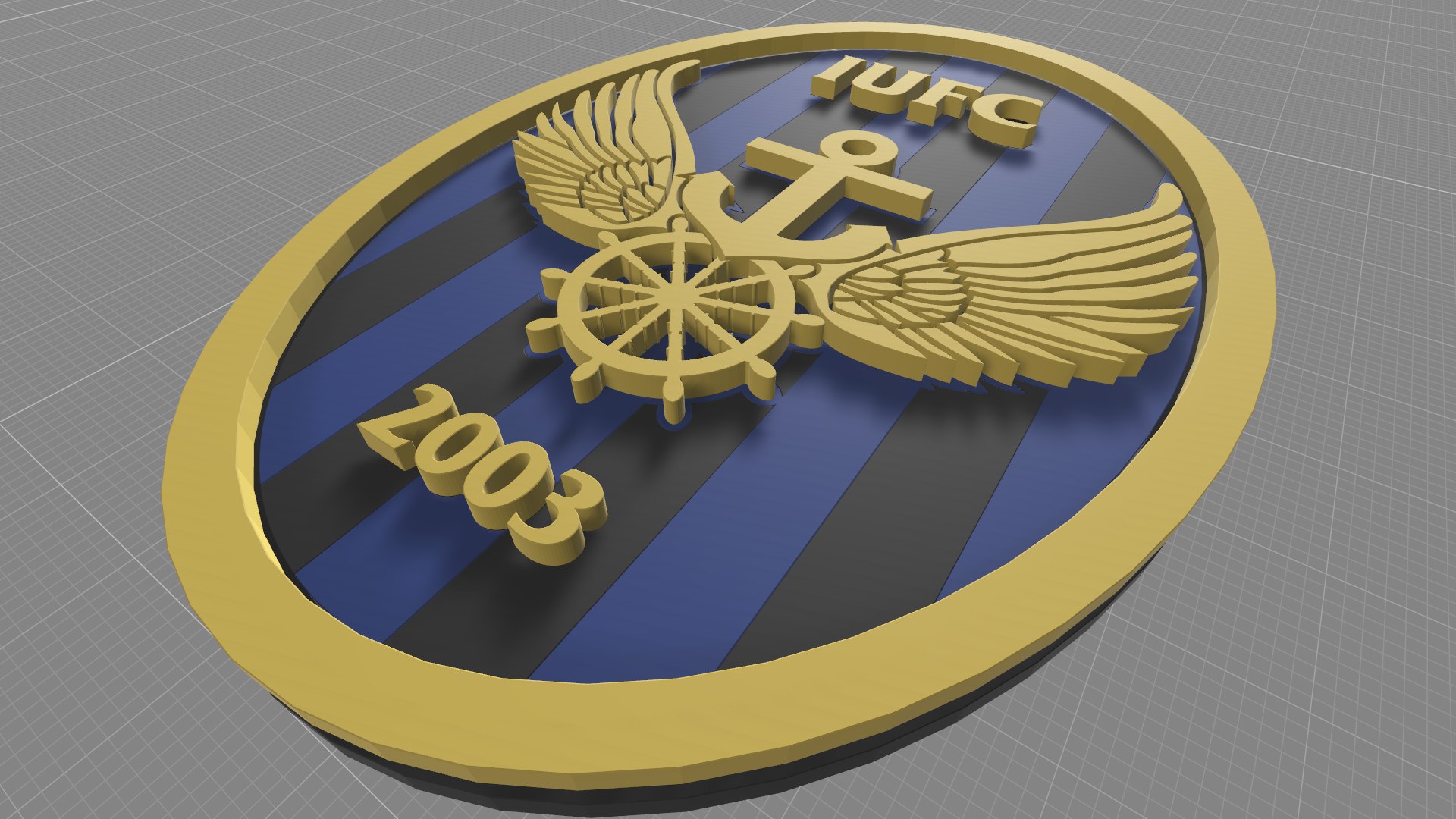 Incheon Logo Shield Printable And Renderable Keychan 3D Model ...