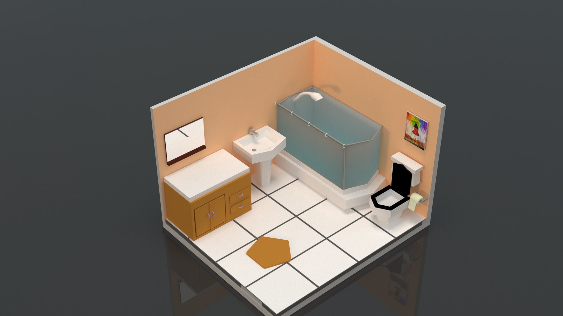 Bathroom Interior 3D Model - TurboSquid 1524015