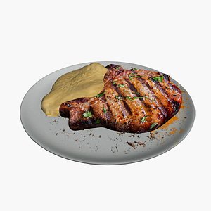 Pork chop in dish