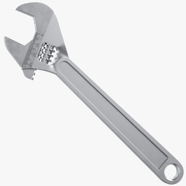 3d crescent wrench model