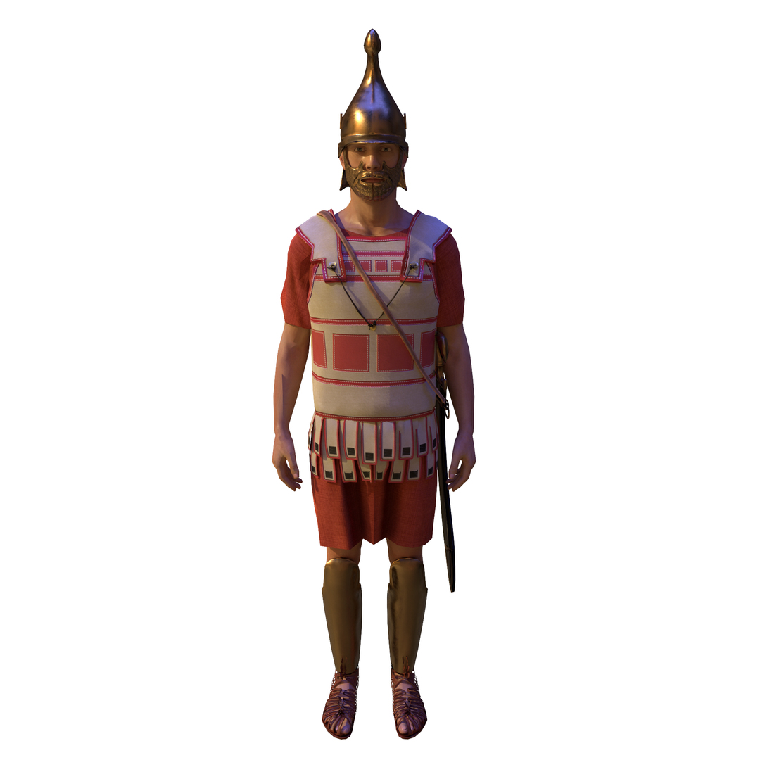 3D Macedon Phalanx Hoplite Model - TurboSquid 2104445