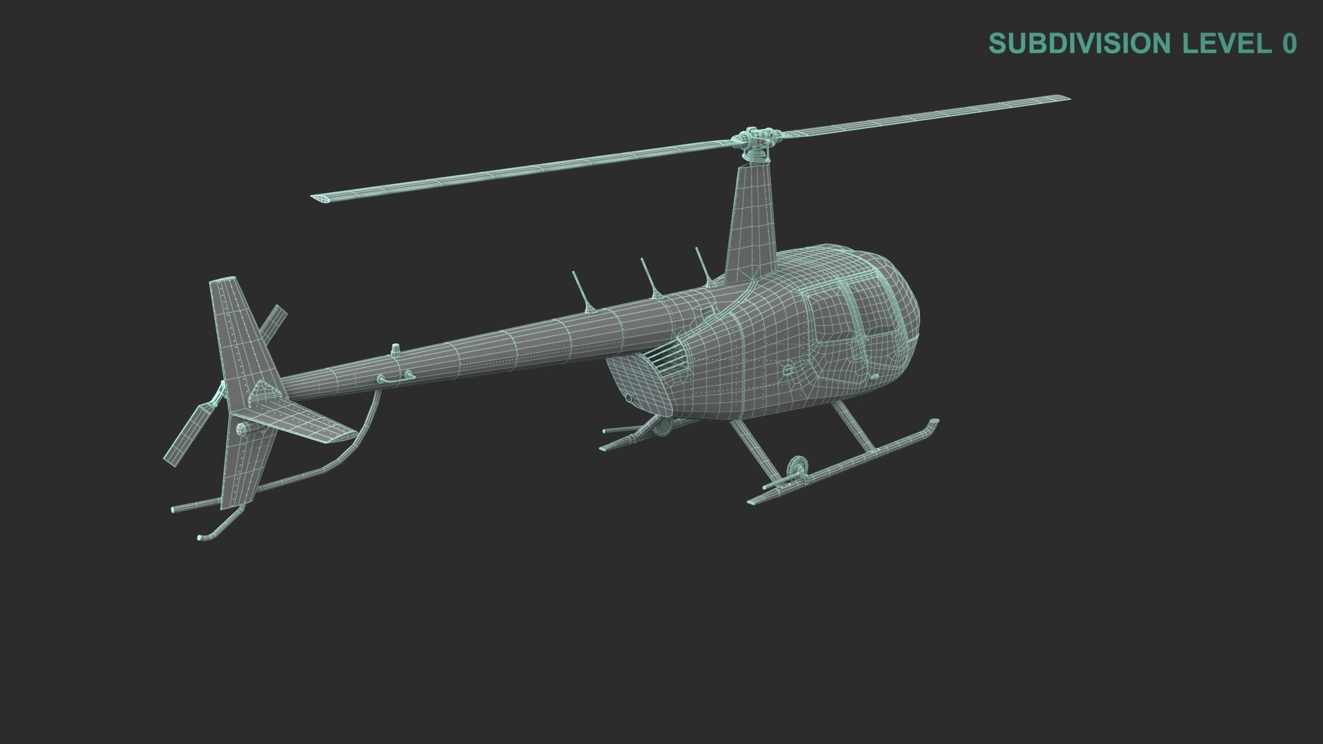 Helicopter Robinson R44 3D model - TurboSquid 2020522