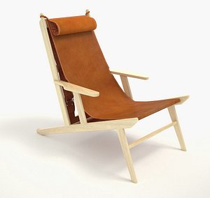 c4d leather chair