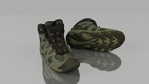 Hiking boots lowpoly
