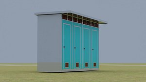 Portable Pubic Toilet 8 3D model
