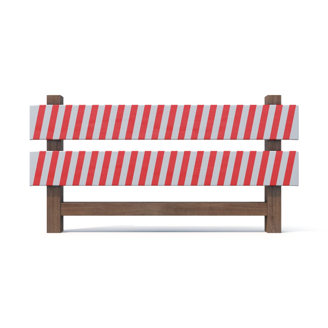 3D Model Wood Barrier - TurboSquid 1958898
