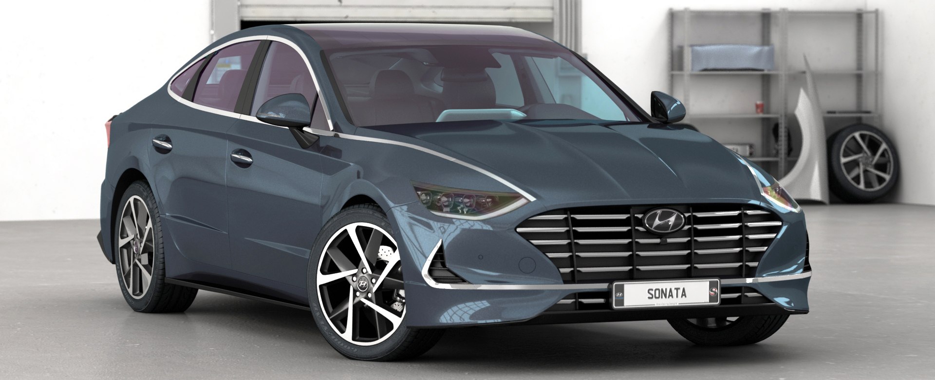 Hyundai Sonata 2020 3D Model - TurboSquid 1478677