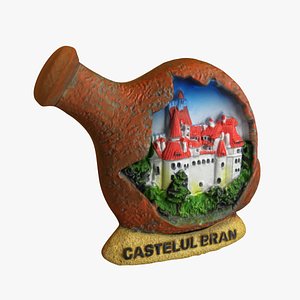 3d model bran castle magnet souvenir