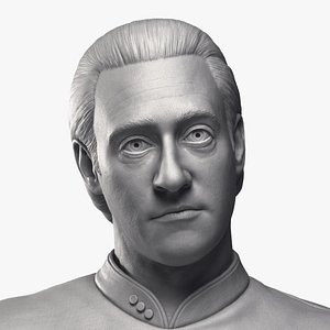 Brent Spiner as Lt Commander Data bust 3D model
