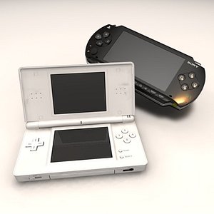 3d playstation portable console ds lite