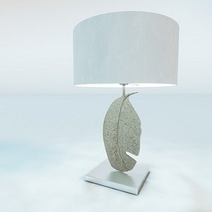 leaf nickel table lamp 3ds