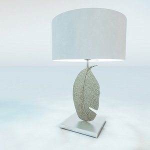 Leaf Nickel Table Lamp