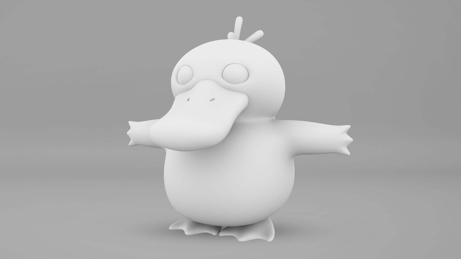 3D Pokemon Psyduck EVOLUTIONS Low poly Model TurboSquid 2146754