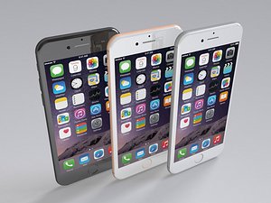 3D realistic apple iphone 8