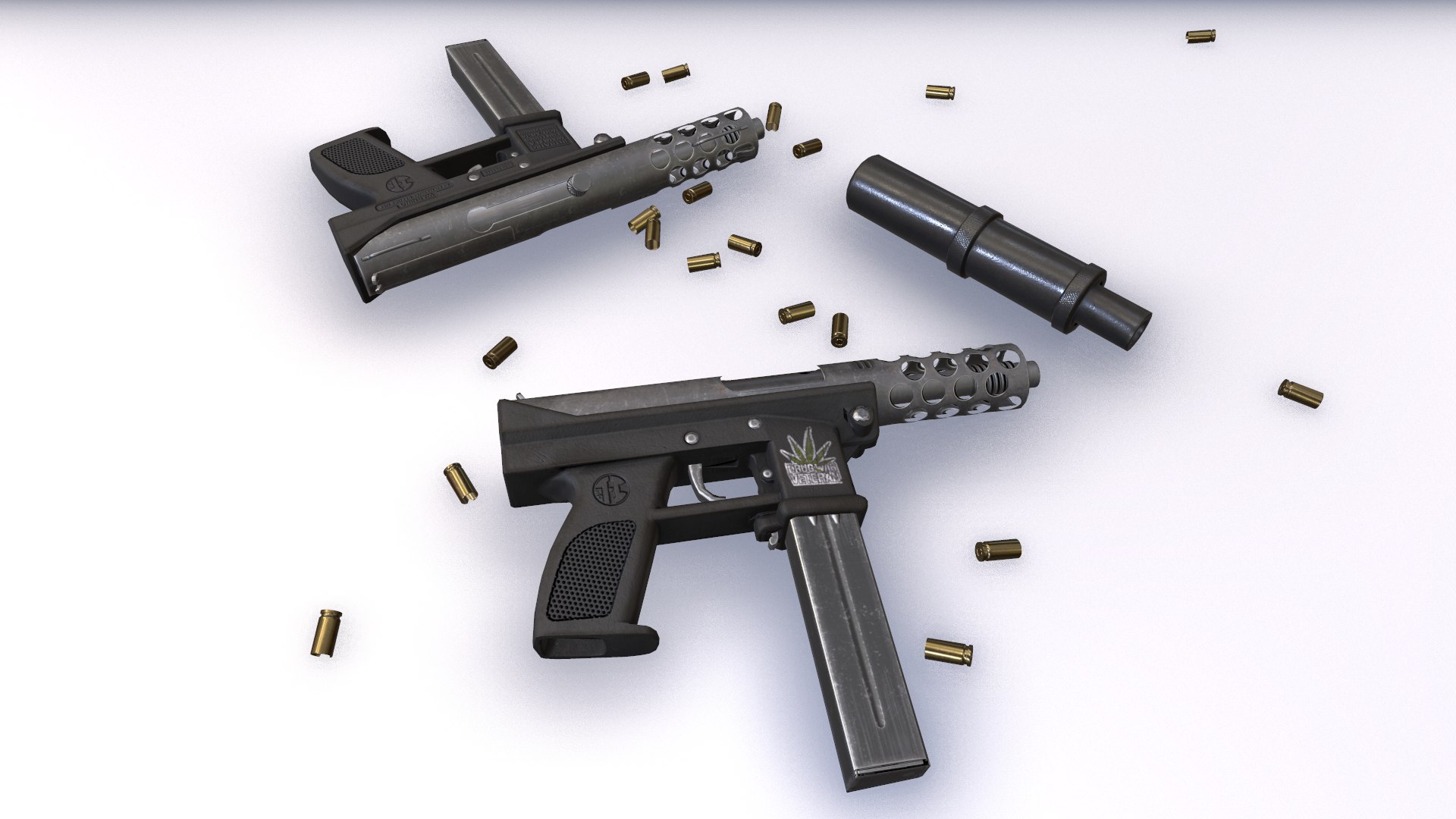 Intratec 9 3D Model - TurboSquid 1280015