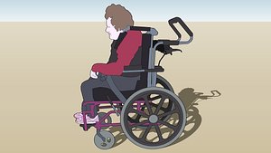 3D Wheelchair-Josie - Entourage