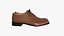 Schnürschuhe aus braunem Leder