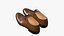 Schnürschuhe aus braunem Leder
