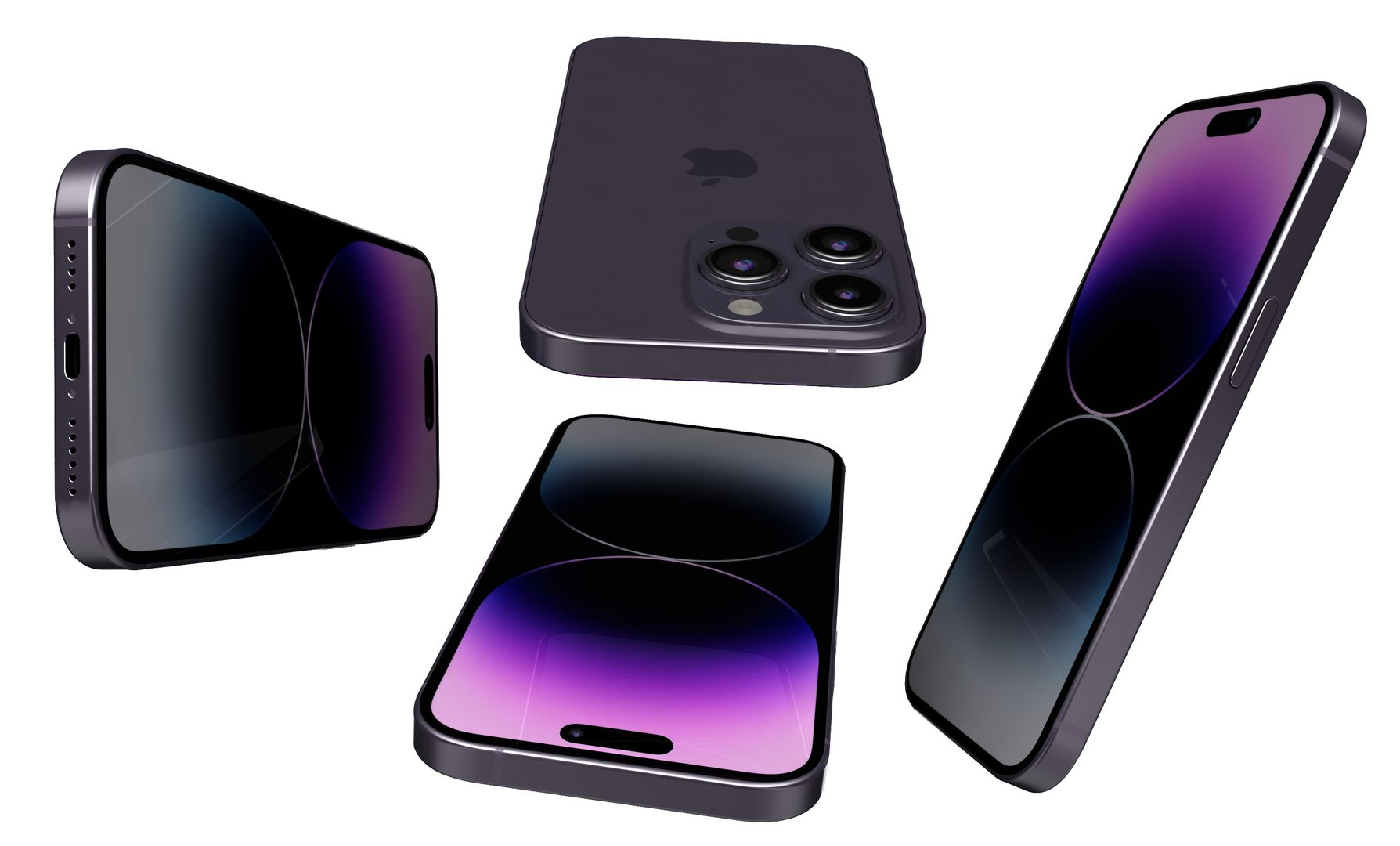 Apple iPhone 14 Pro Purple model https://p.turbosquid.com/ts-thumb/dc/sFIy3w/Xd/16/jpg/1664951057/1920x1080/fit_q87/e39717da5f8f52a02e502ce6c307d90a0d7a09ea/16.jpg