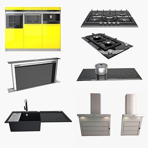 kitchen appliance fixtures 3d model