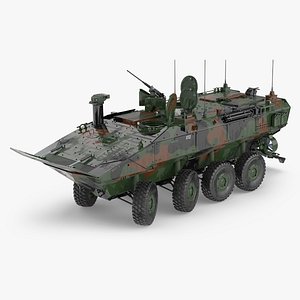 US Amphibious Assault Vehicle Wet Rigged