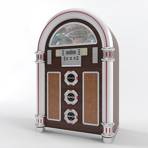 jukebox modelled 3d model
