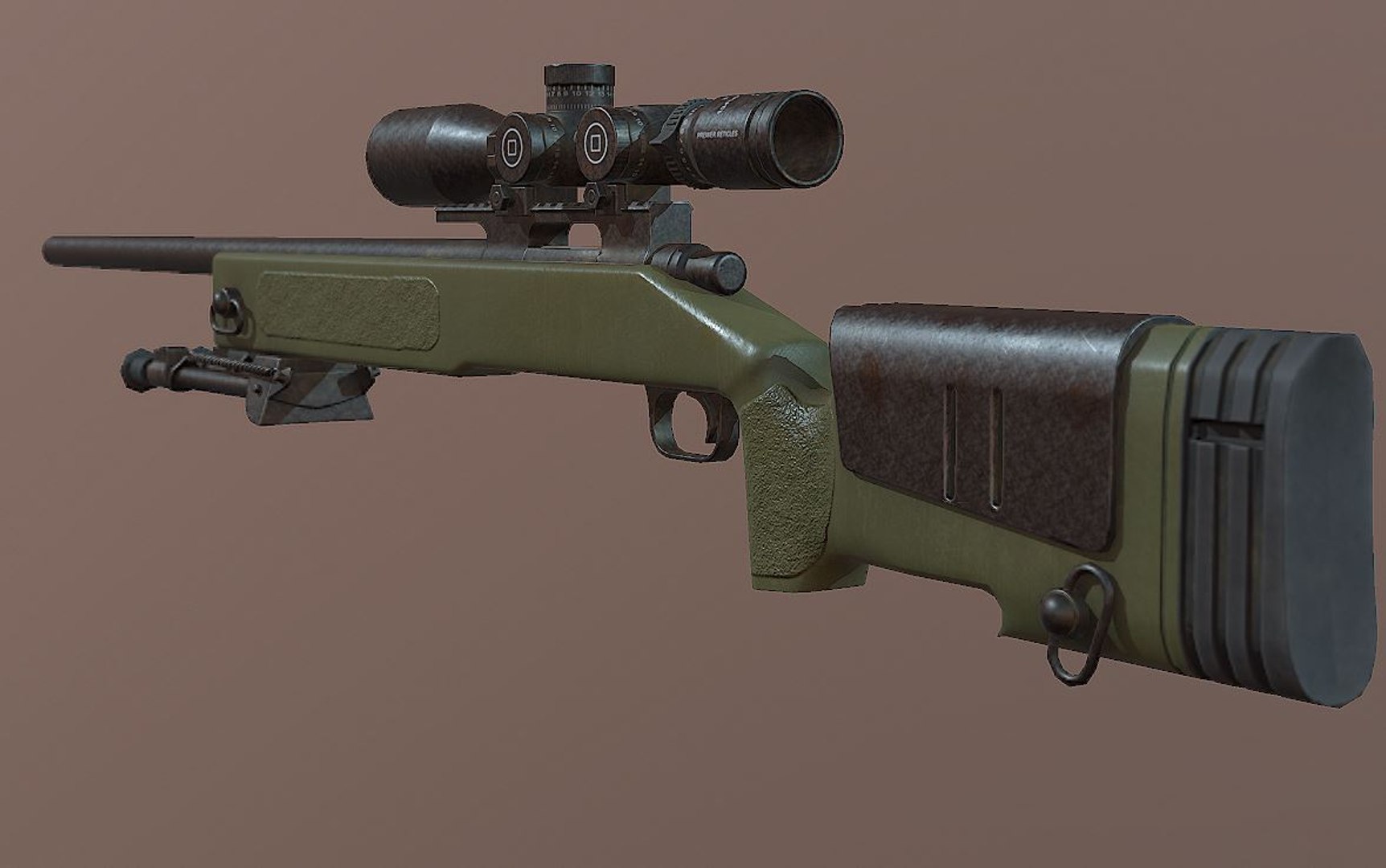 3D Ready Sniper Rifle - Model - TurboSquid 1338484