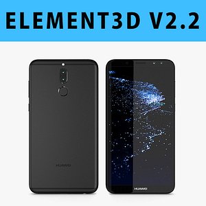 E3D - Huawei Mate 10 Lite Black 3D model