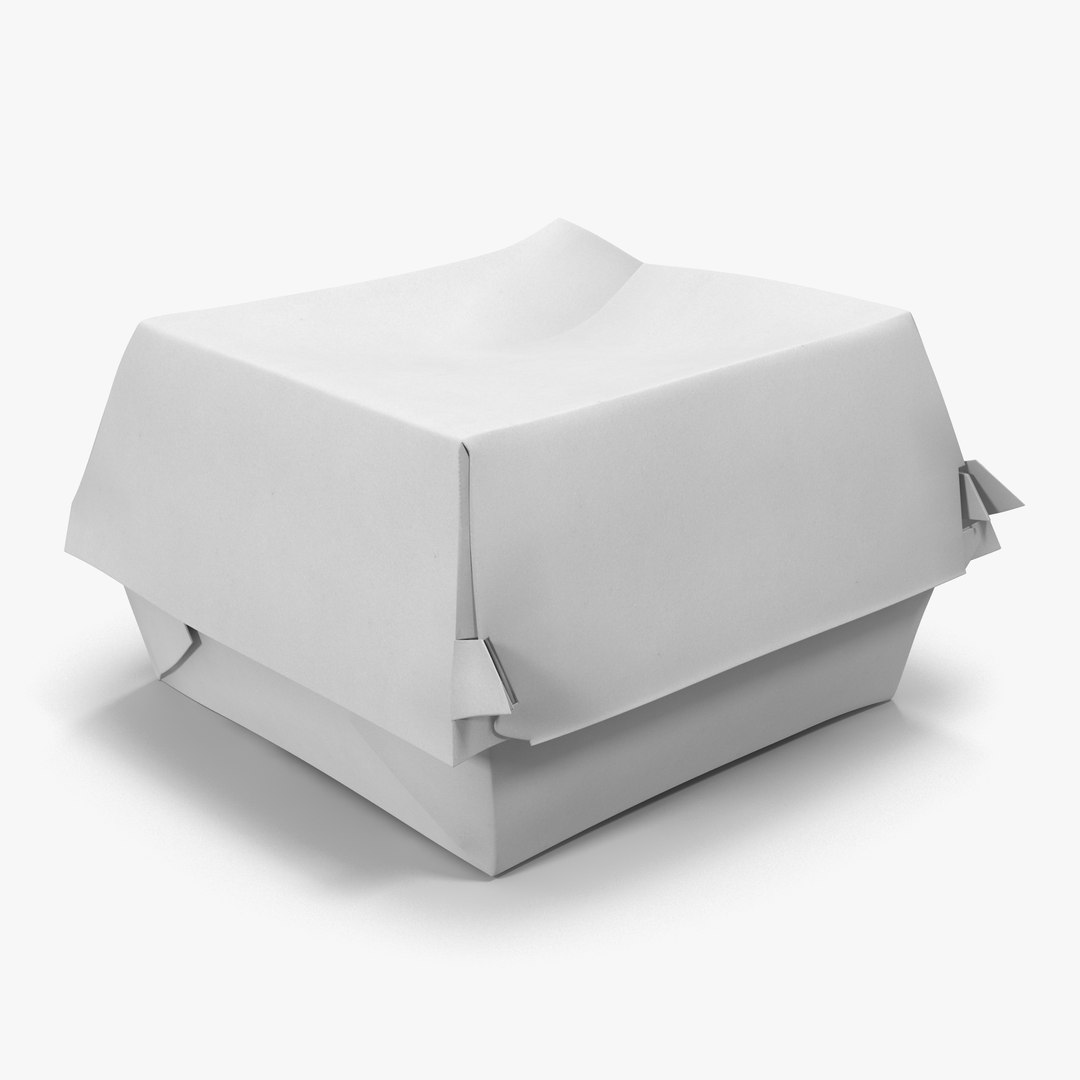 Burger Box 2 Generic 3D Model 3D model preview