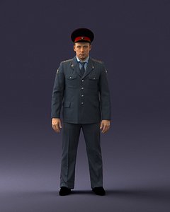 police man 3D model