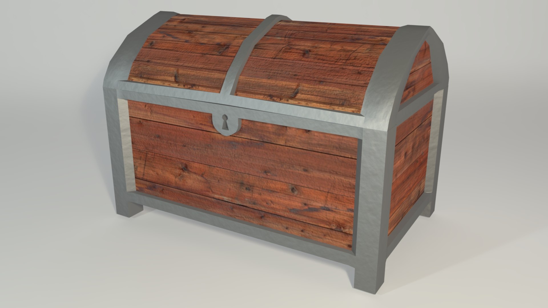 3D Wooden Treasure Chest Model - TurboSquid 1175918