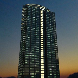 skyscraper Los night