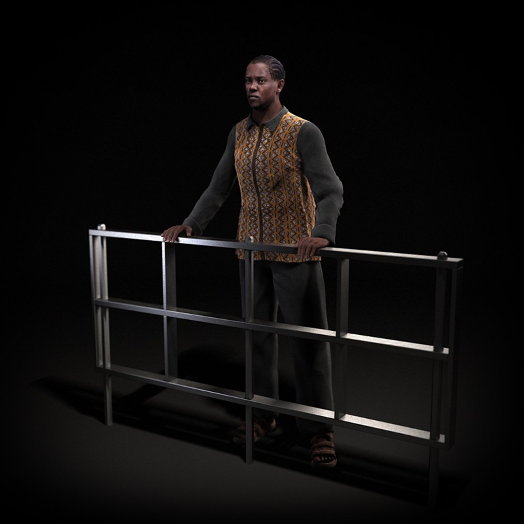 3d human rigged model