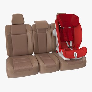 Child Safety Seat on Car Seat