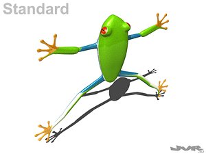 rigged tree frog 3d max