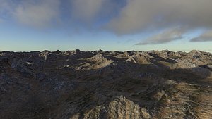 Large scale mountainous landscape PBR