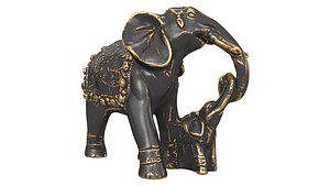 Indian Elephant Statue 3D model