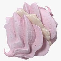 Pink Meringue Kisses with Vanilla Filling