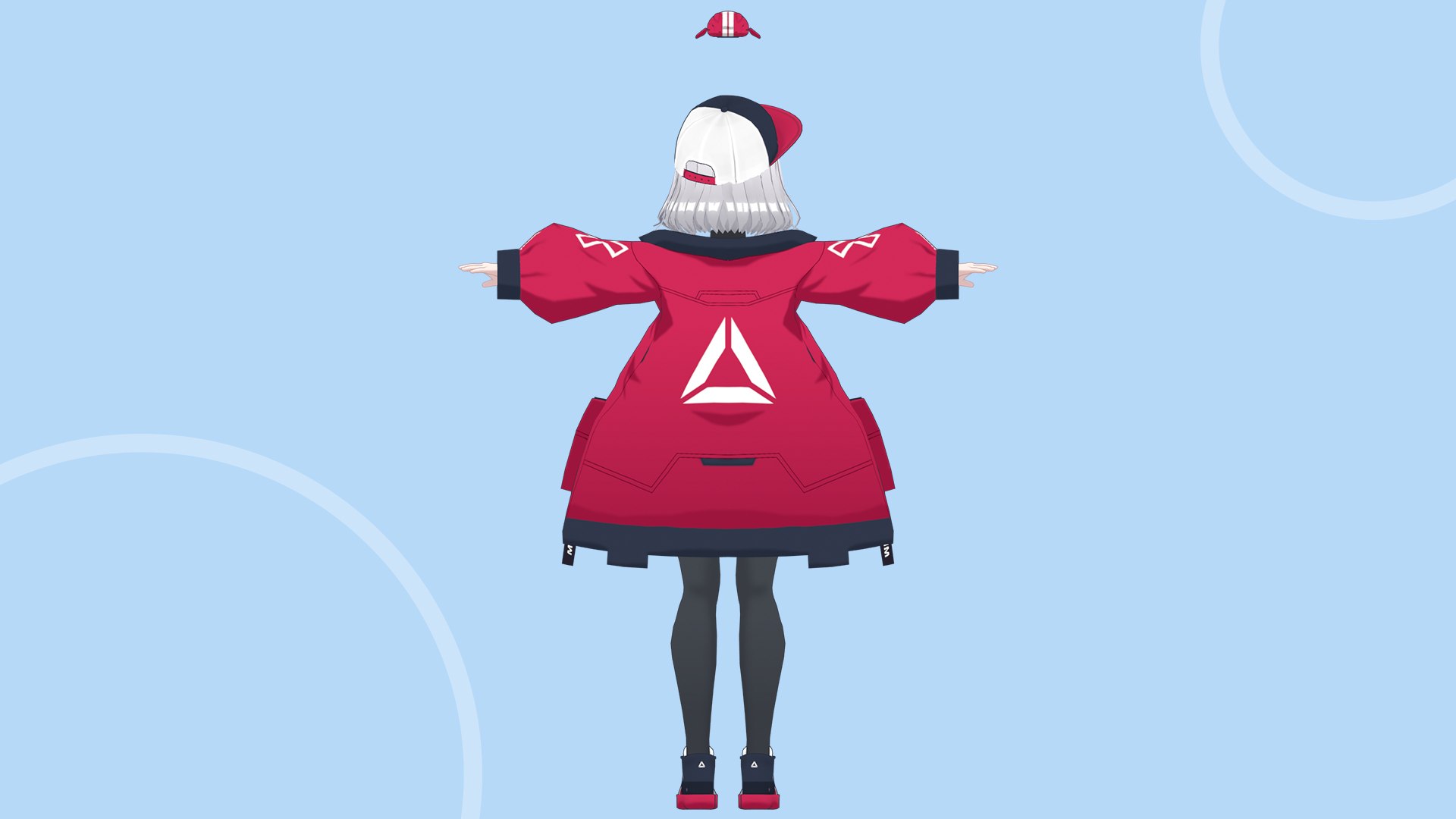 Vermell - Anime Girl Character model - TurboSquid 2089310