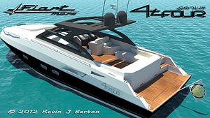 3d yacht modeled texturing