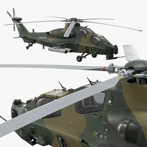 Changhe Z-10 Helicopter with Rockets Fire Snake 70A