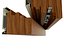 wooden triple glass window section model