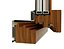 wooden triple glass window section model