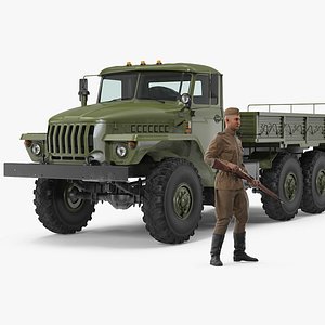 Red Army Soldier and Soviet Truck Collection