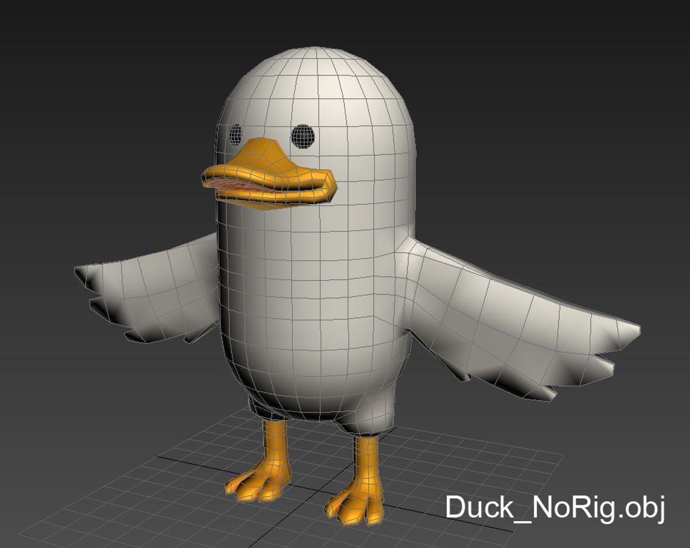 3D duck character cartoon rigged - TurboSquid 1274561