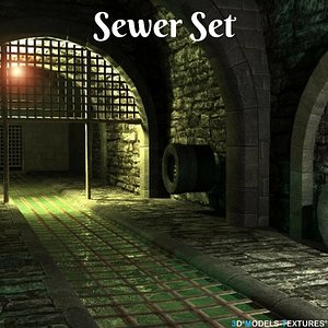 3D sewer set model