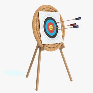 3D archery hay target model